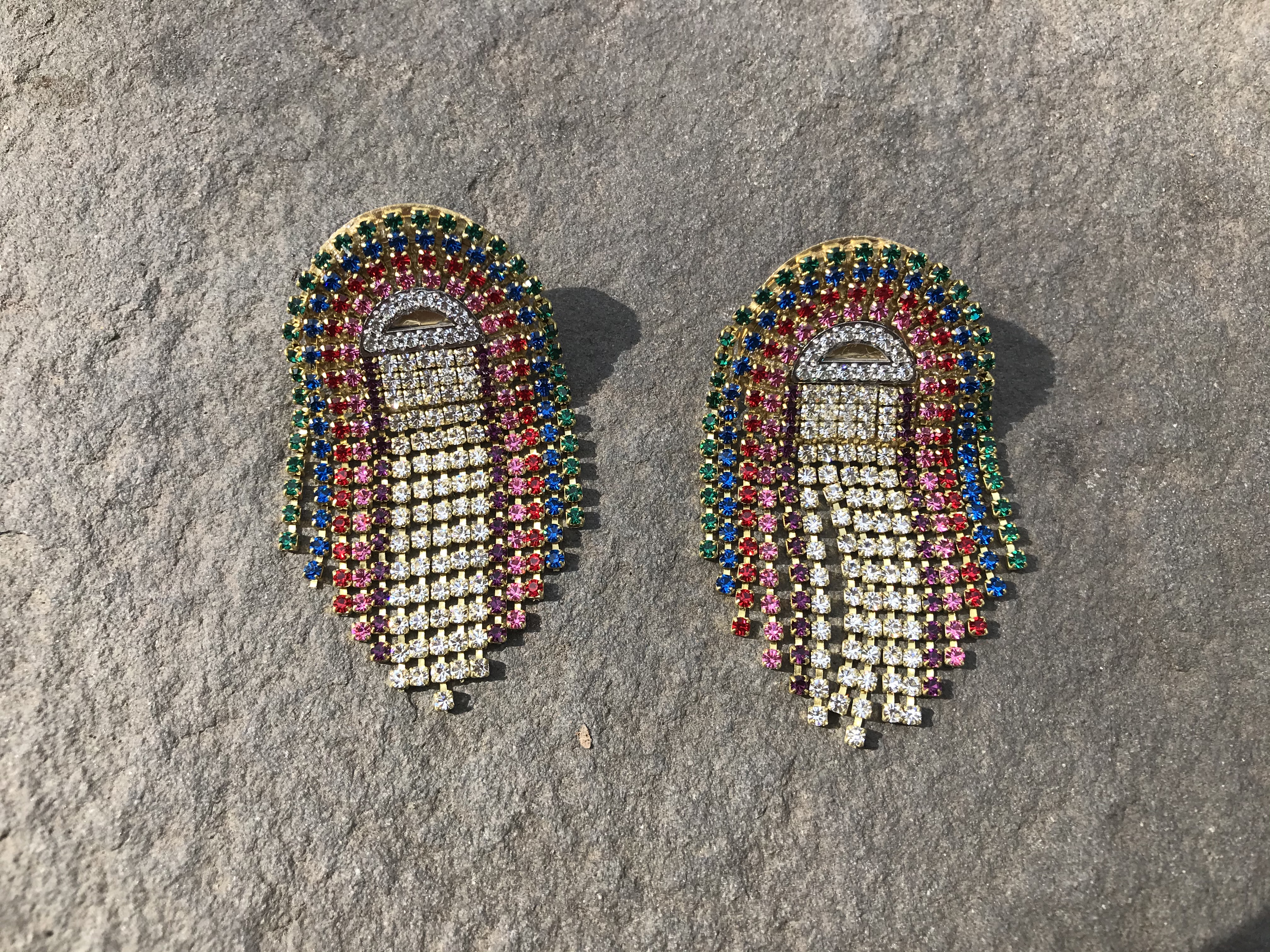 Charm Female Purple Rainbow Crystal Earrings Dainty Small Flower Stud  Earrings For Women Silver Color Wedding Earrings  AliExpress